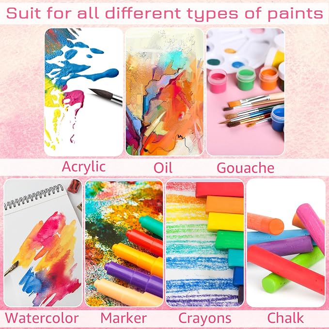 Moinchore 100 Pcs 4 x 4 Inch Mini Painting Canvas Panels Art Painting Canvases Panels Cotton Blank White Small Canvas Acid Free Boards for Watercolor Acrylic Oil Paint