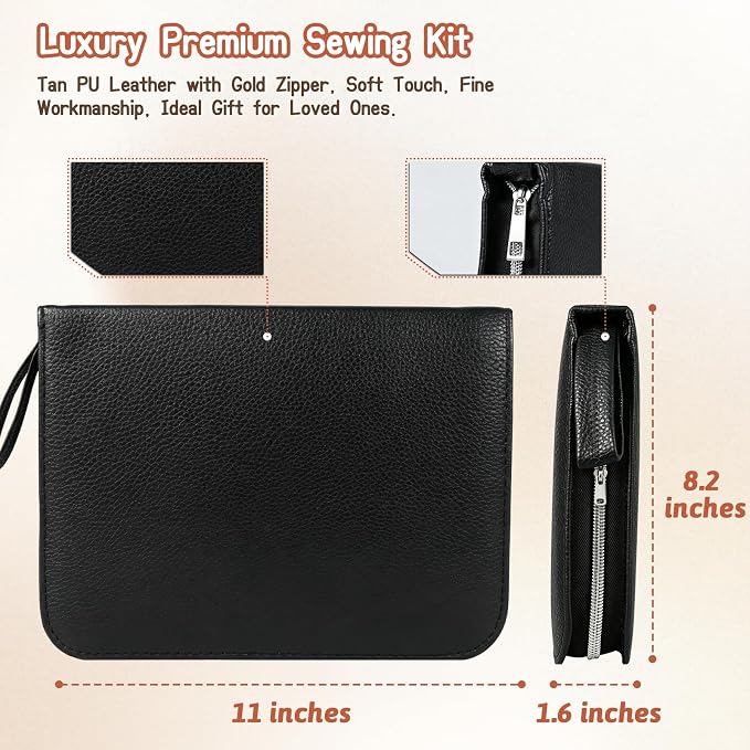 Hoarecal Sewing Kit for Adults, 241 Pcs Upgraded Needle and Thread Kit Hand Travel Sewing Supplies Repair Kits for Home Dorm College Beginners - Gifts for Mom Grandma