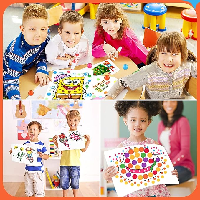 Dot Markers for Toddlers Kids, Bingo Daubers Washable Art Markers 8 Colors