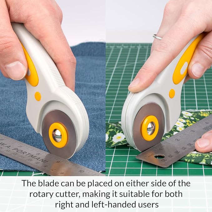 WA Portman 9x12 Self Healing Cutting Mat, Rotary Cutter, & 5 Rotary Blades