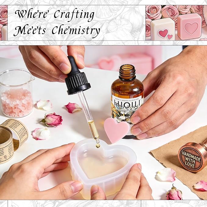 HIQILI Rose Fragrance Oil for Perfume Making, DIY Skin Product - 5.07 Fl Oz