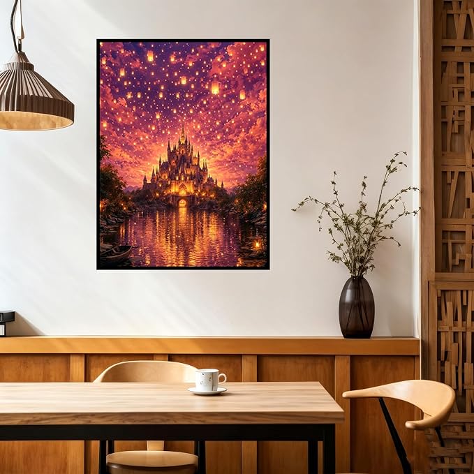 Benjenes Castle Diamond Art Kits for Adults Fantasy Diamond Painting Kits