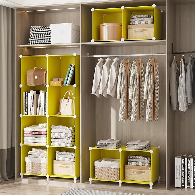 AWTATOS Cube Storage Organizer Closet Organizers 12 Cube Storage Shelves