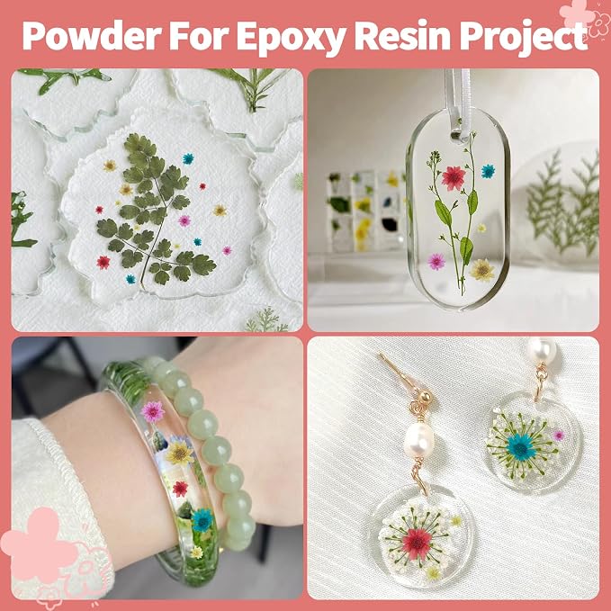 1000 PCS Mini Dried Flowers for Resin, Small Dried Flowers for Crafts, Mini-Dried Flower Bulk for Resin Art, Jewelry, Candle Making, Soap Making and DIY Crafts