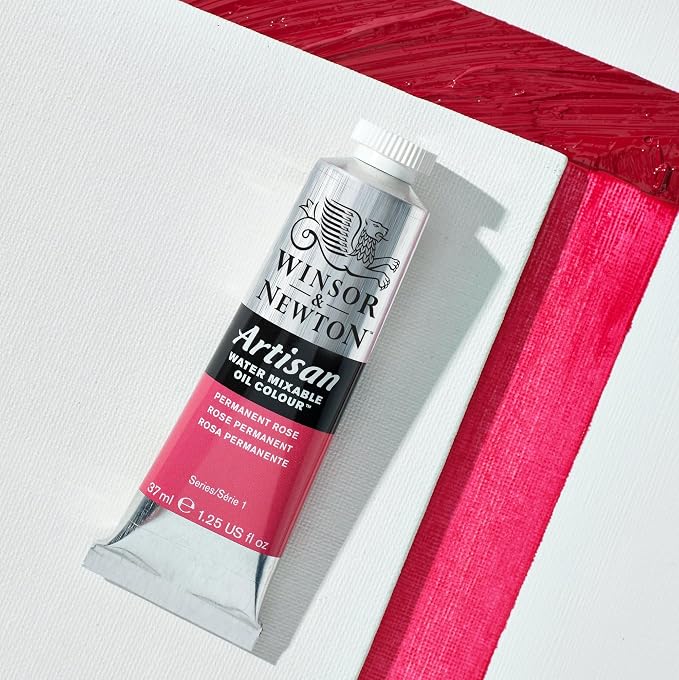 Winsor & Newton Artisan Water Mixable Oil Paint Set, 10 x 37ml Tubes | Clean with water; no solvents needed. Color depth, lightfastness, opacity/transparency are the same as traditional oils.
