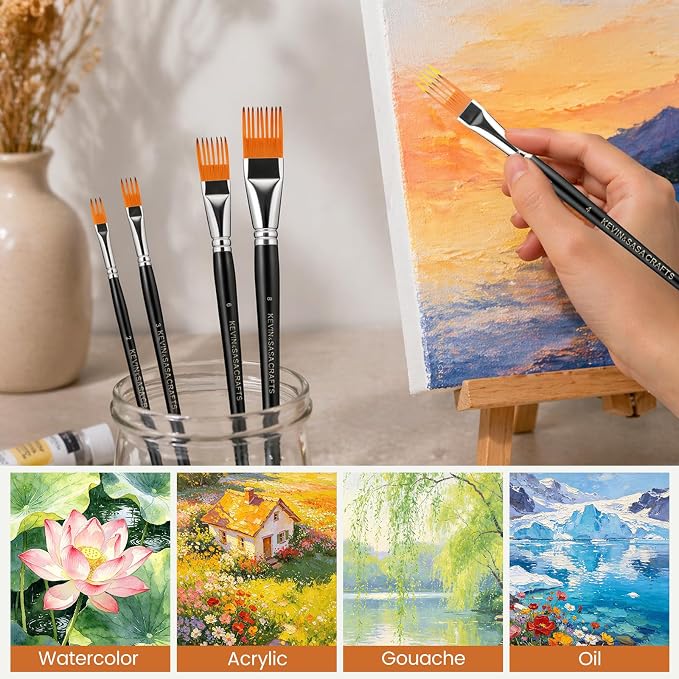Professional 5-Piece Grainer Paint Brush Set