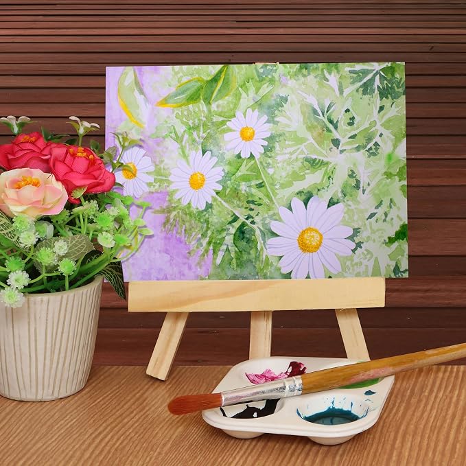 Aodaer 8 Pack Wood Panels 9 x 12 Inch Wooden Panels Canvas Unfinished Craft Wood Boards Panels for Art Crafts Acrylic and Oil Painting Pouring DIY Projects