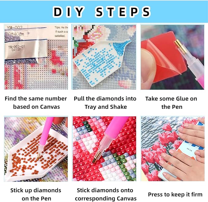 Diamond Art Kits for Adults,Book and Flower 5D Diamond Painting Kits | DIY Paint By Diamonds,Full Drill Round Diamond Dot Gem Art Painting, Relaxing for Home Wall Art Decor, Gift,11.8 X 15.7 inch
