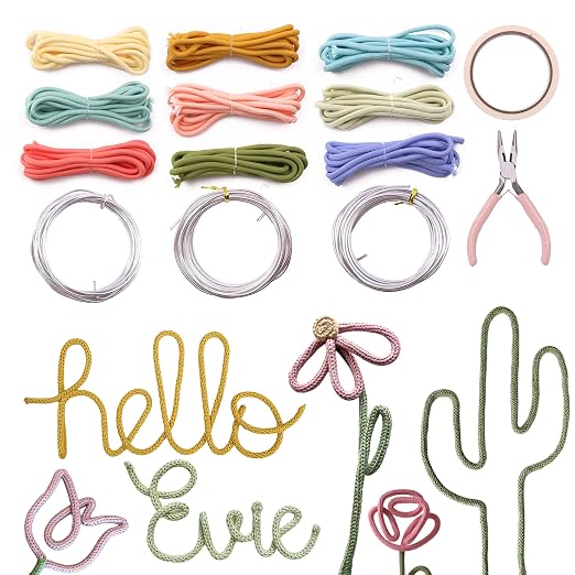 BoFUN Knitted Wire Art Craft Kit for Teens & Adult Women