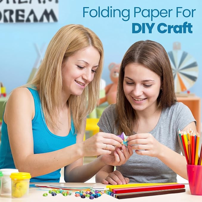 Colarr 2700 Sheets Star Origami Paper Strip 27 Color Folding DIY