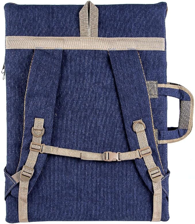 TRANSON Art Portfolio Case Artist Backpack Canvas Bag Large 26” x 19.5”