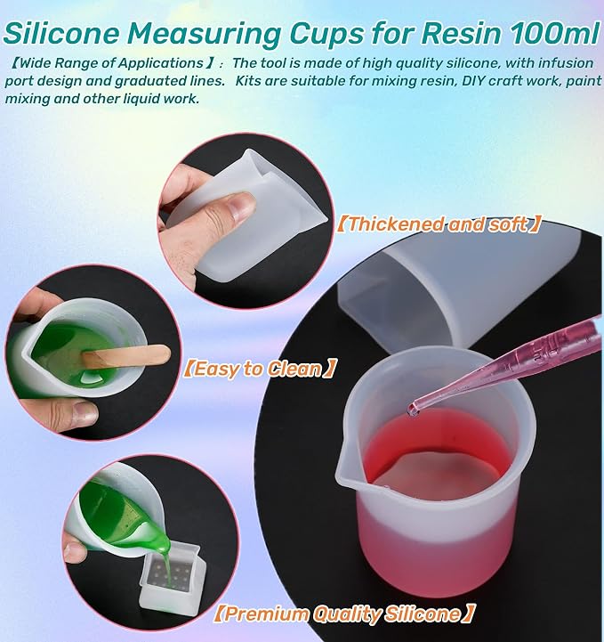 Rechargeable Epoxy Resin Mixer,USB Handheld Electric Resin Mixer for Mixing Epoxy Without Bubbles, Resin Stirrer for Tumblers Epoxy, Resin Molds, Glazes and Paint (Grey) (White)