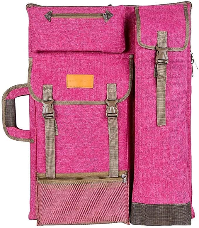 TRANSON Art Portfolio Case Artist Backpack Canvas Bag Large 26” x 19.5”