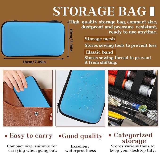 74 PCS Leather Sewing Kit Heavy Duty Sewing Kit Upholstery Repair Kit