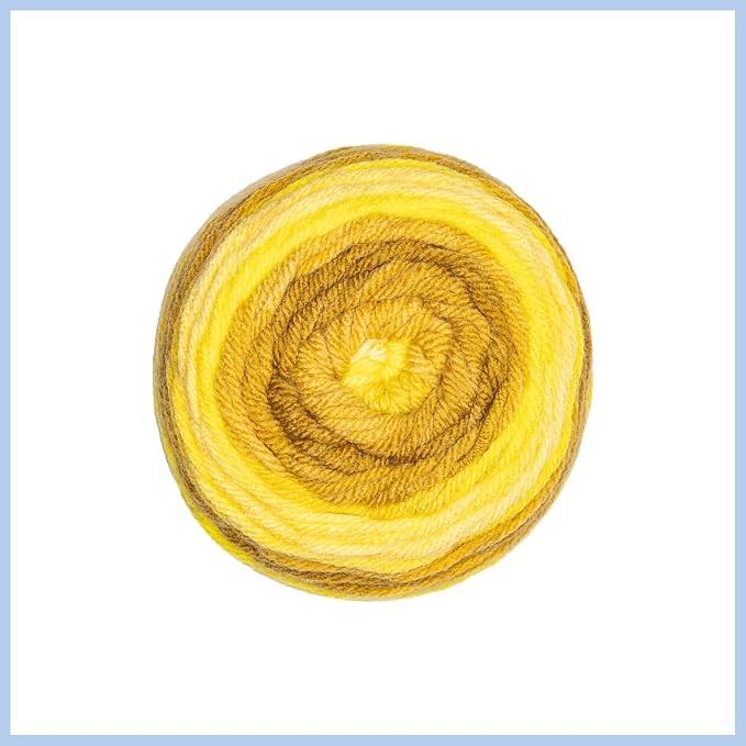 Red Heart Super Saver Ombre Yarn for Crocheting, Lime, 2-Pack | #4 Medium Worsted Weight 100% Acrylic Ombre Yarn for Blankets, Scarves, Hats, and Sweaters, 482 yards, 283g/10oz