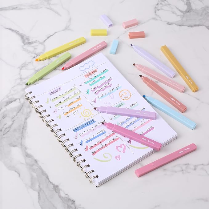 Mr. Pen- Aesthetic Highlighters No Bleed, 16 Pack, Assorted Colors | Chisel Tip, Cute Highlighters Assorted Colors for Journaling, Highlighting, Underlining, Fast Dry, Back to School Supplies