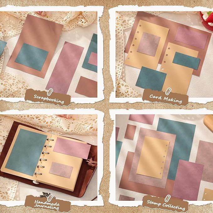 24 Sheets Scrapbook Paper 12x12 IN Double-Sided Boho Patterned Craft Paper