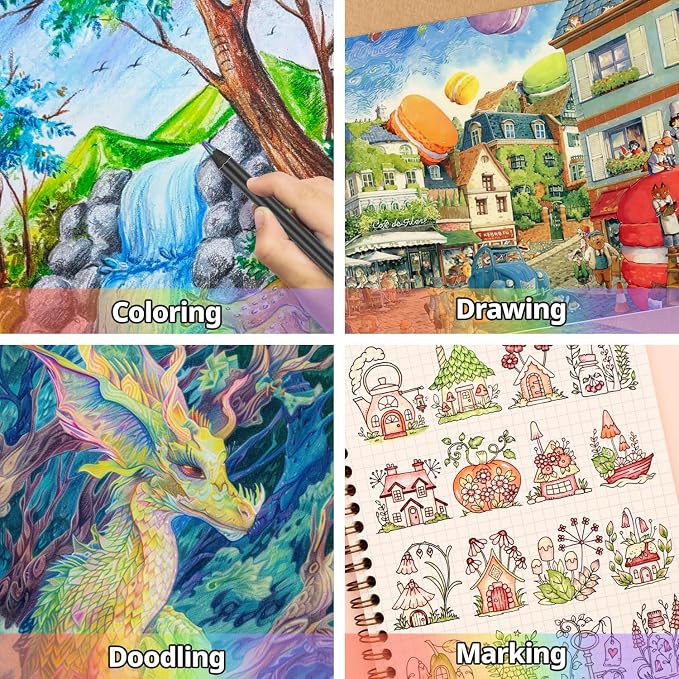Yangmei Art Supplies, 12 Rainbow Pencils, Teen Girl Gifts Trendy Stuff