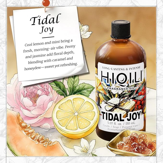HIQILI Tidal Joy Fragrance Oil for Diffuser,Soap,Perfume,Candle Making