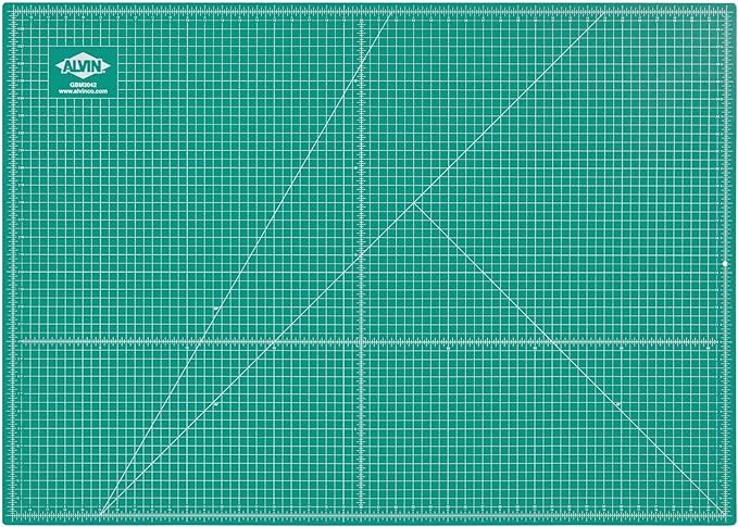 ALVIN GBM Self-Healing Cutting Mat 30 x 42 inch | Double-Sided Green/Black | 5-Layer Gridded Surface for Arts, Crafts and Sewing - Model GBM3042