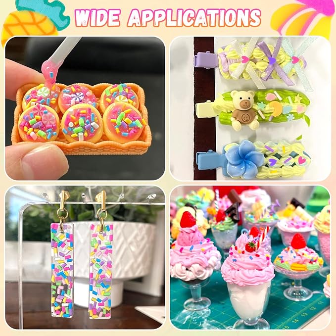 110g Non-edible Slime Mix Ins Slime Add Ins, Fake Sprinkles Slime Charms B