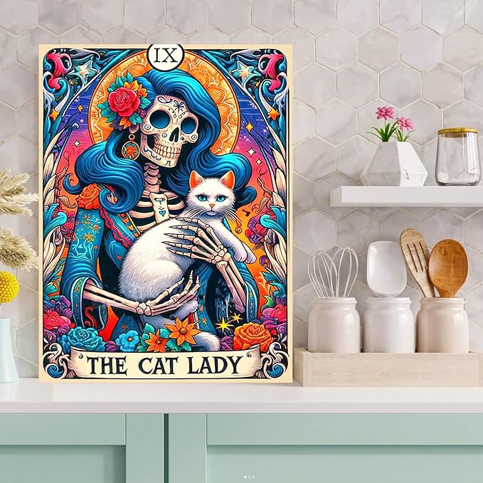 Diamond Art Kits for Adults Gothic Skull Diamond Painting Kit 12x16in