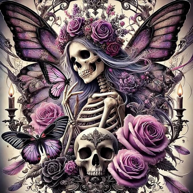 Diamond Art Kits for Adults Sugar Skull Diamond Painting Kit 14x14in