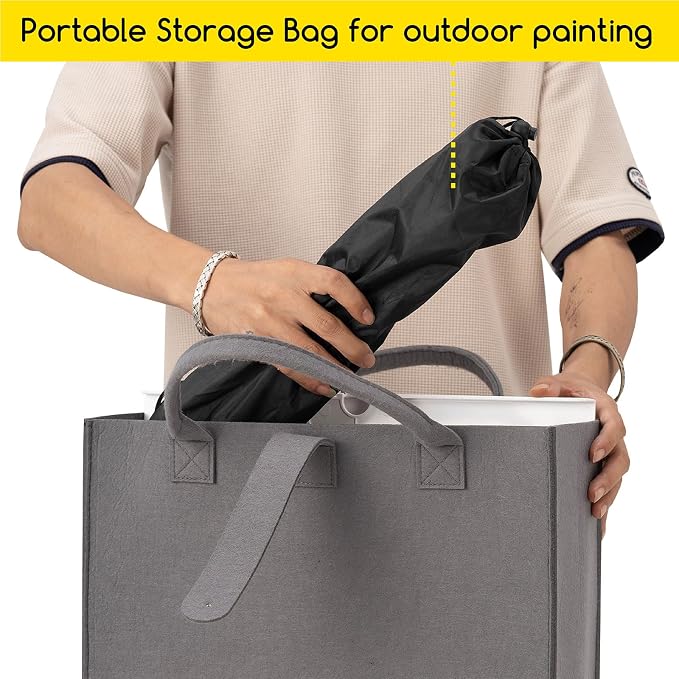MEEDEN Plein Air Easel for Painting: Adjustable Travel Watercolor Tripod | Collapsible Portable Easel Stand for Artists Adults