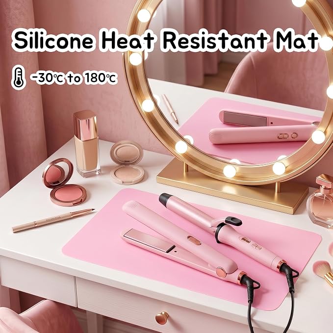 Silicone Mats for Resin Crafts 9"W x 12"L: Non-Slip Heat Resistant Small