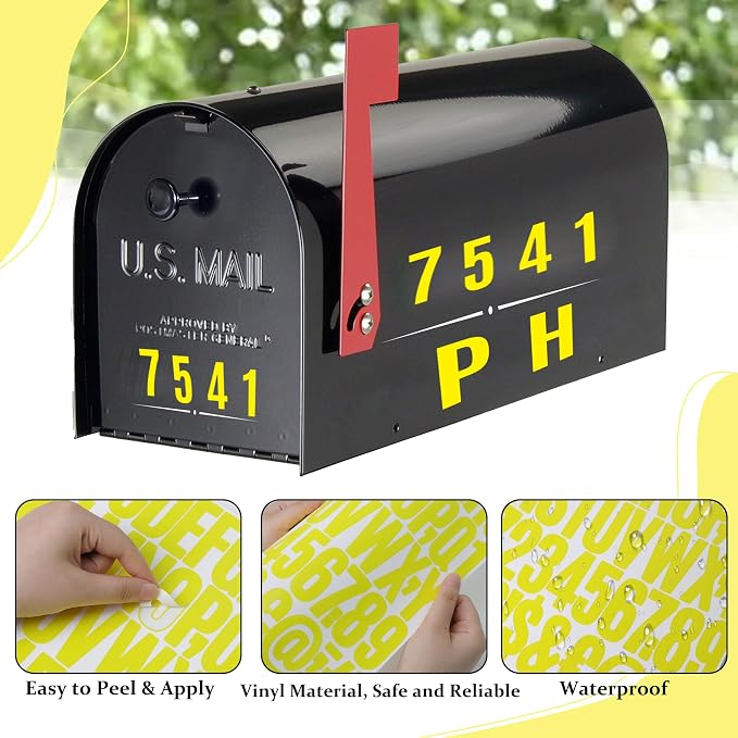 Letter Stickers 30 Sheets 1500 PCS Large 2 Inch Alphabet Stickers, Yellow