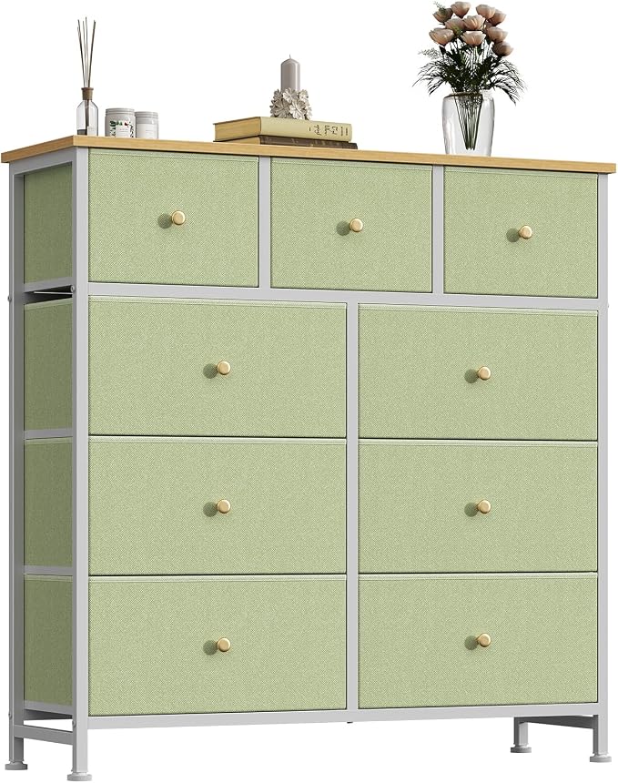 OLIXIS 9 Drawer Tall Dresser for Bedroom, Closet Organizers and Storage