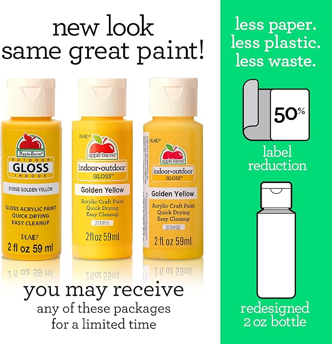 Apple Barrel Gloss Acrylic Paint in Assorted Colors (2-Ounce), 20346 Pure Pink