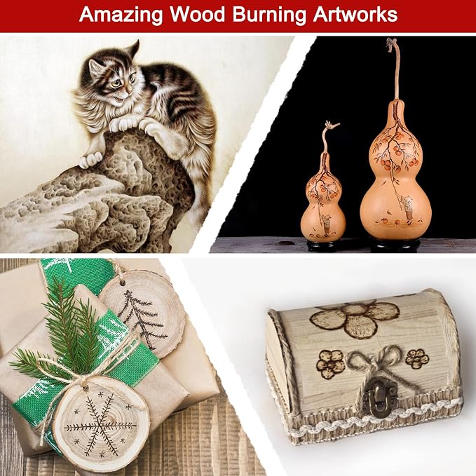 Wood Burning Kit for Beginners, 73PCS Professional Wood Burning Pen Tool