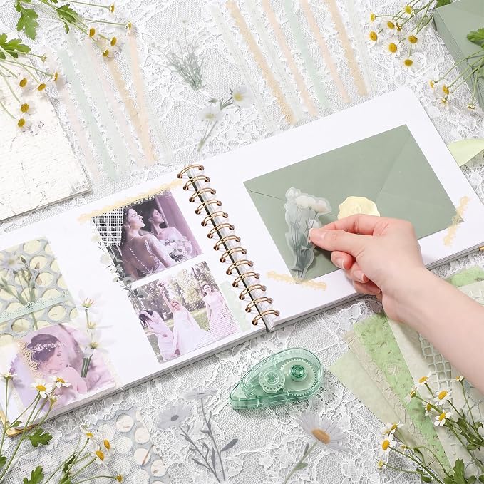 Letters to Bride Scrapbook,8.5 X 7 Inch,Classic,Green