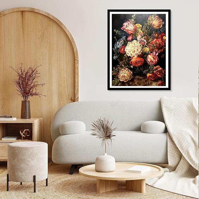 Paint by Numbers Kit for Adults, Paint by Numbers Kit for Adults 16x20 Inch | Flower Paint by Numbers Kit for Adults, Acrylic Painting by Numbers, DIY Arts and Crafts for Gifts or Home Decor