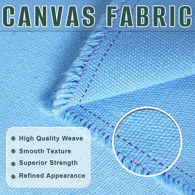 10oz Heavy Duty Cotton Canvas Fabric 60" x 80", Thick Cotton Duck Cloth for Painting, Sewing, Crafts, Tote Bags, Embroidery, Home Decor, Drop Cloth (Brown)