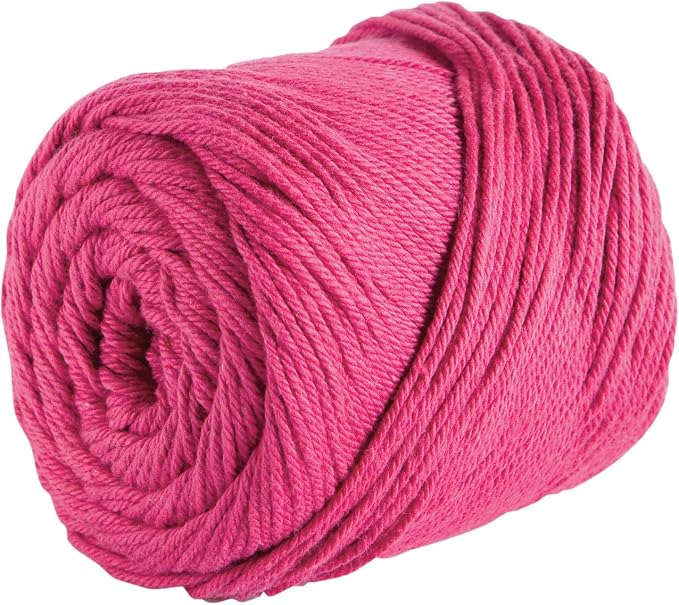 Knit Picks Dishie Pink Worsted Weight 100% Cotton Yarn for Crocheting