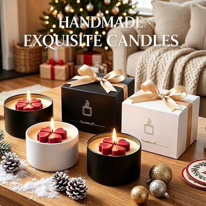 BISWYLBLJ Candle & Soap Making Kit for Adults,Complete DIY Craft Gift Kit | 2-in-1 Candle&Soap Making Supplies with Soap Base,Soy Wax,Melting Pot Etc,Craft Gift Making Suitable for Beginners