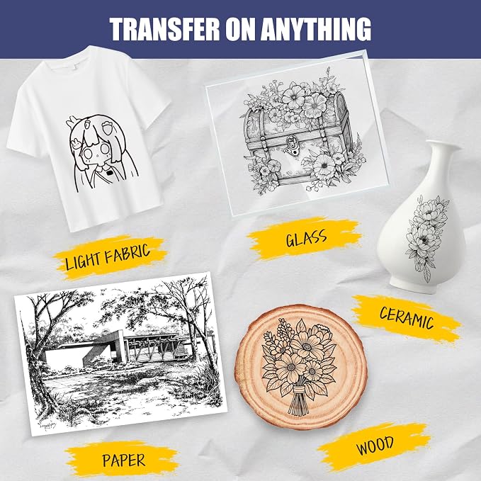 120 Sheets 8.5”x 11” Tracing Paper, Loose Translucent Trace Drawing Paper | 25 lb/41 gsm, for Drawing Pad Book Sketchbook Coloring Painting, Sketching, Overlaying, Vellum Paper Trace Tracing Paper