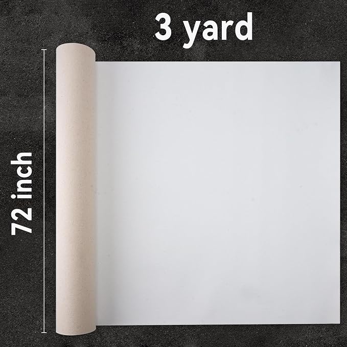 PHOENIX Professional Canvas Roll 72 Inch x 3 Yard (9 Feet)