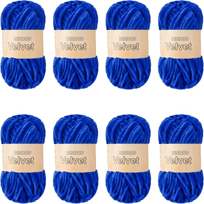 Soft Velvet Chenille Yarn for Crocheting, Super Bulky Yarn for Blankets