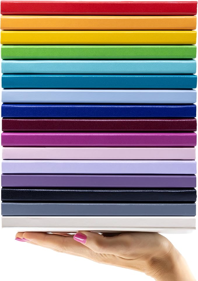 PAPERAGE Blank Journal Notebook, (Royal Blue), 160 Pages, Medium 5.6 in x 8 in - 100 GSM Thick Paper – Hardcover Journaling Notebook for Work, School, Note Taking or Sketching