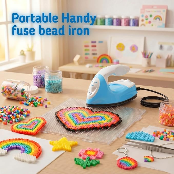 Honoson Mini Craft Iron with Charging Base Tiny,Blue