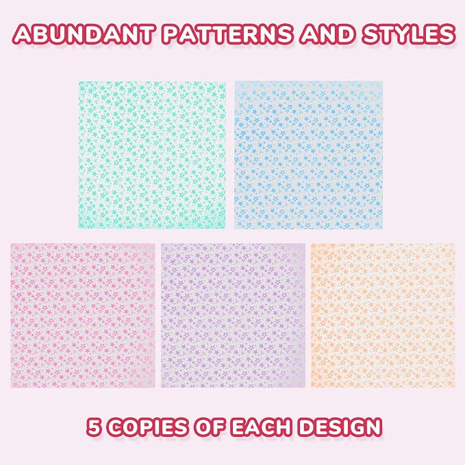 JoyCat Deep Glow in the Dark Origami Paper, 50 Sheets, 6x6 Inch | Deep luminous colors charge under light and glow in the dark for stars, night scenes, party decor and creative paper crafts.
