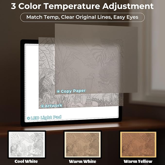 Rechargeable A2 Diamond Art Light Board Extra Large with Stronger Magnetic