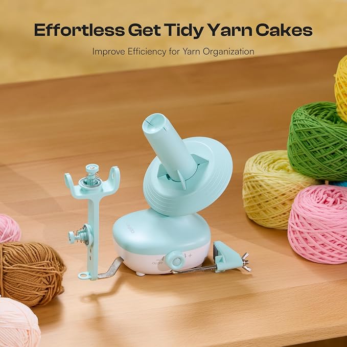 Caydo Electric Yarn Winder, Effortless Yarn Organizer for Crochet Lovers
