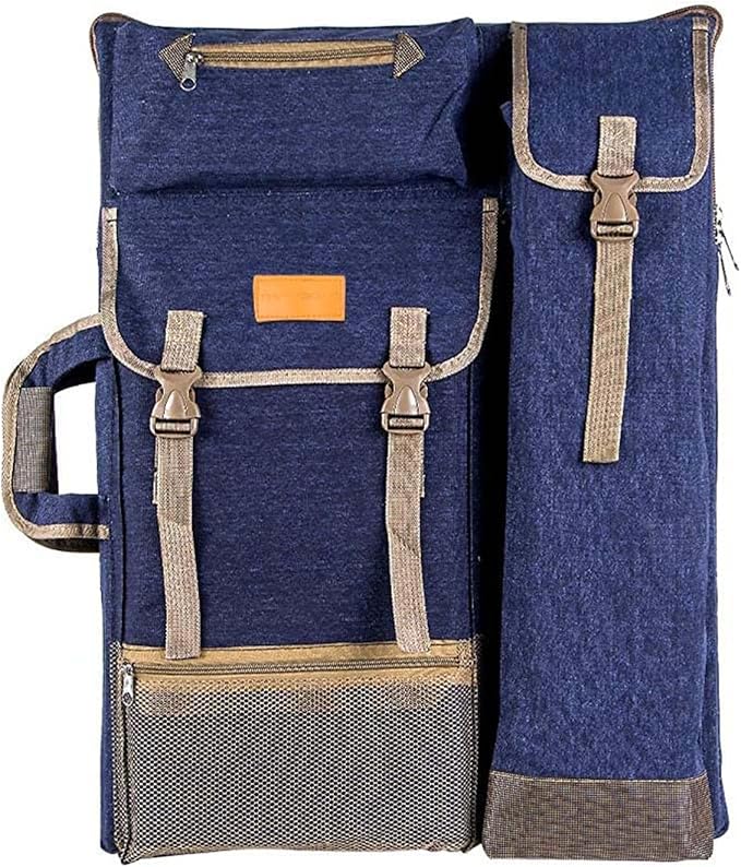 TRANSON Art Portfolio Case Artist Backpack Canvas Bag Large 26” x 19.5”