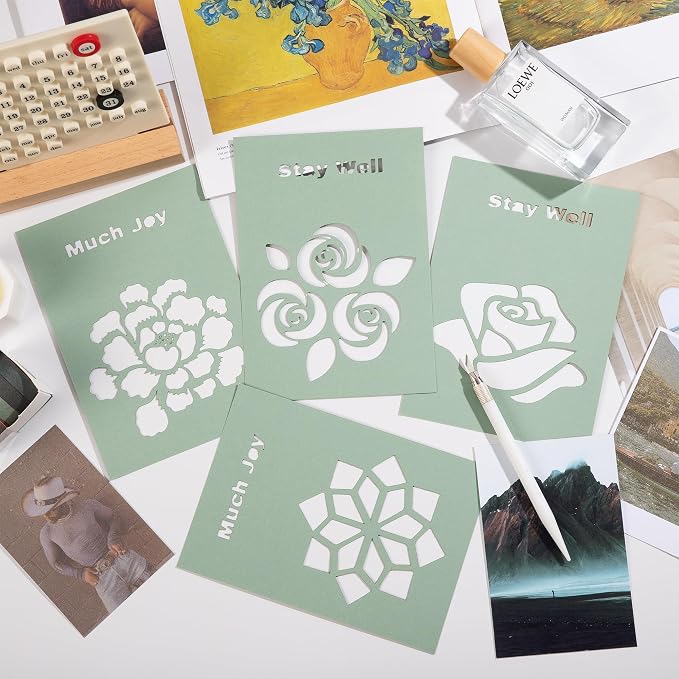 5x7 Inch Sage Green Cardstock 250GSM/92LB 60 Sheets Card Stock