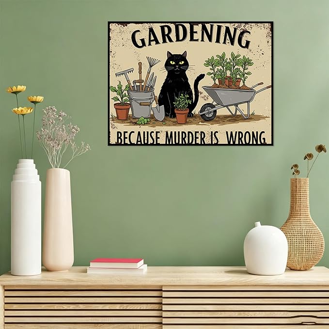 Benjenes Garden Cat Diamond Art Kits for Adults Diamond Painting Kits