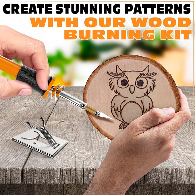 Hot Knife Cutting Tool, 30W, 10 Blades and Wood Burning Tip